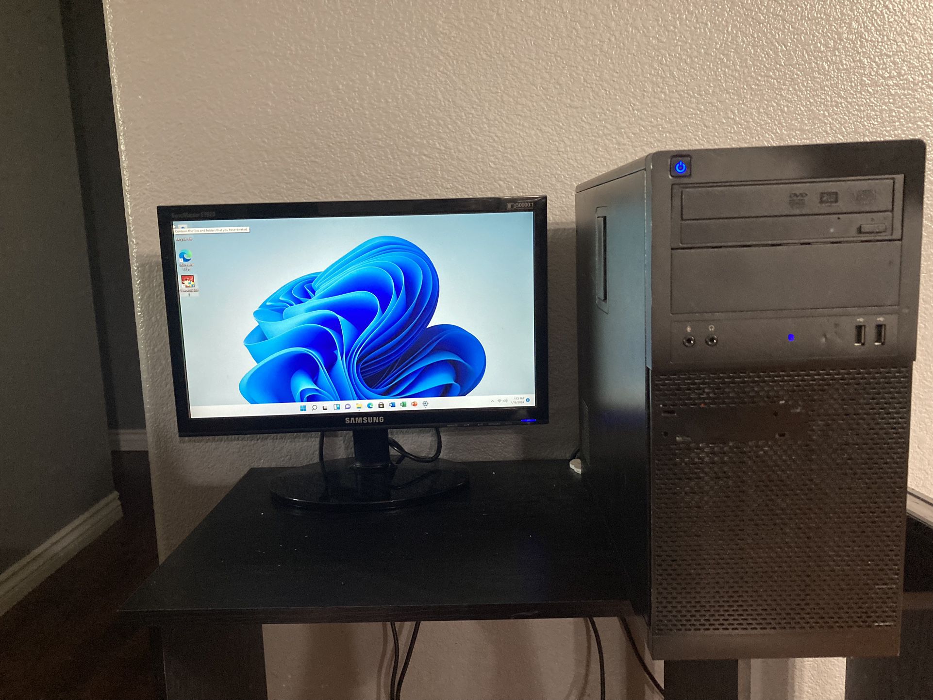 I5 Computer Tower 8gb 1TB With Samsung Monitor