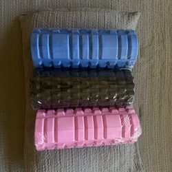 Brand New Foam Roller (Firm) – Deep Tissue Relief & Faster Muscle Recovery. (Black, Blue, Pink Available)