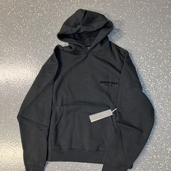 Black essentials hoodie