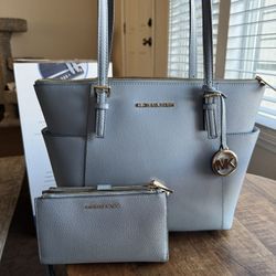 Michael Kors Tote Bag And Wallet Clutch 