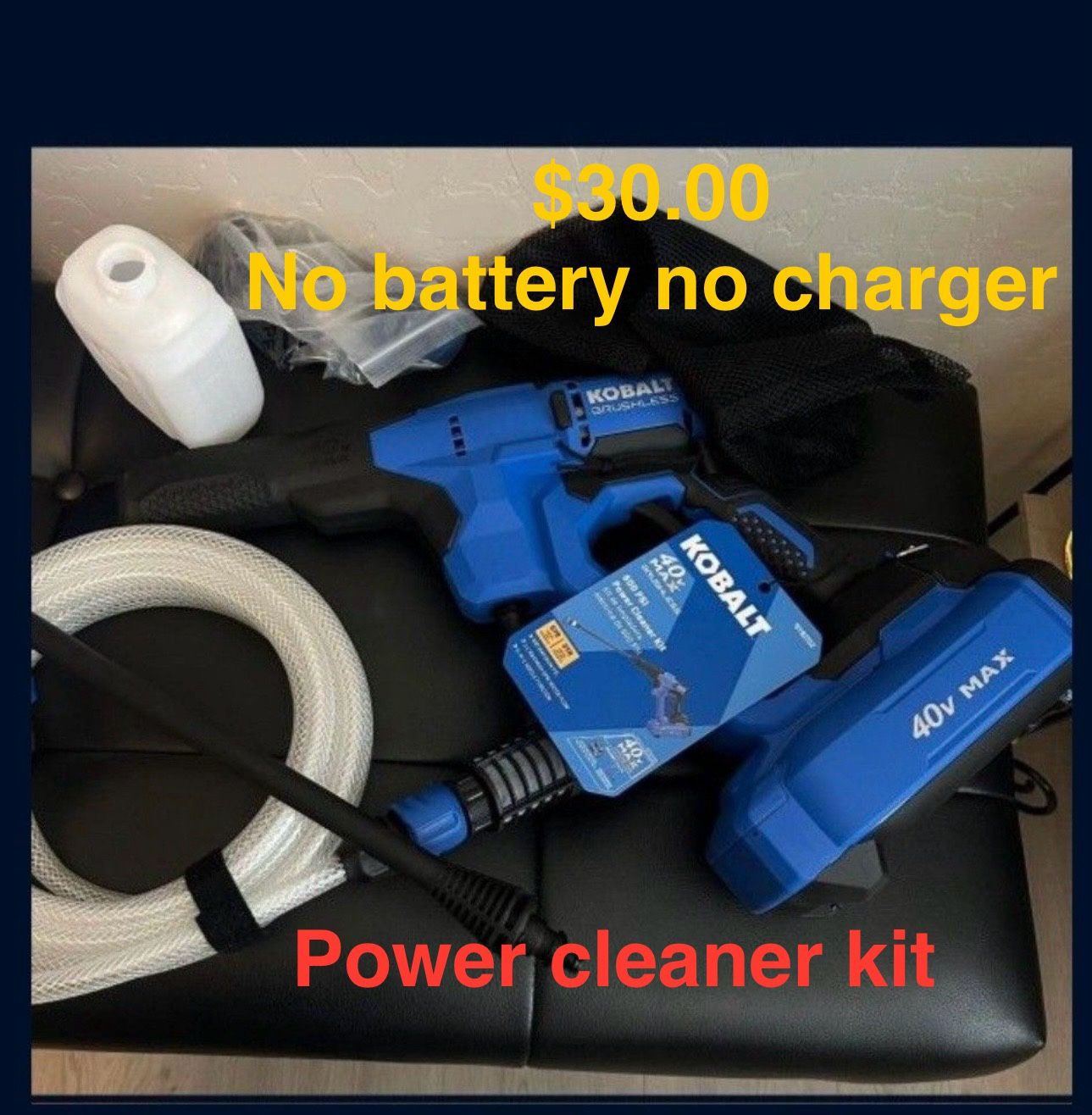 Power Cleaner Kit $30.00 Like New No Battery No Charger