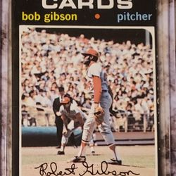 Bob Gibson H.O.F. 1971 Topps Baseball Card