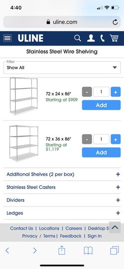 Uline bakers rack new arrivals
