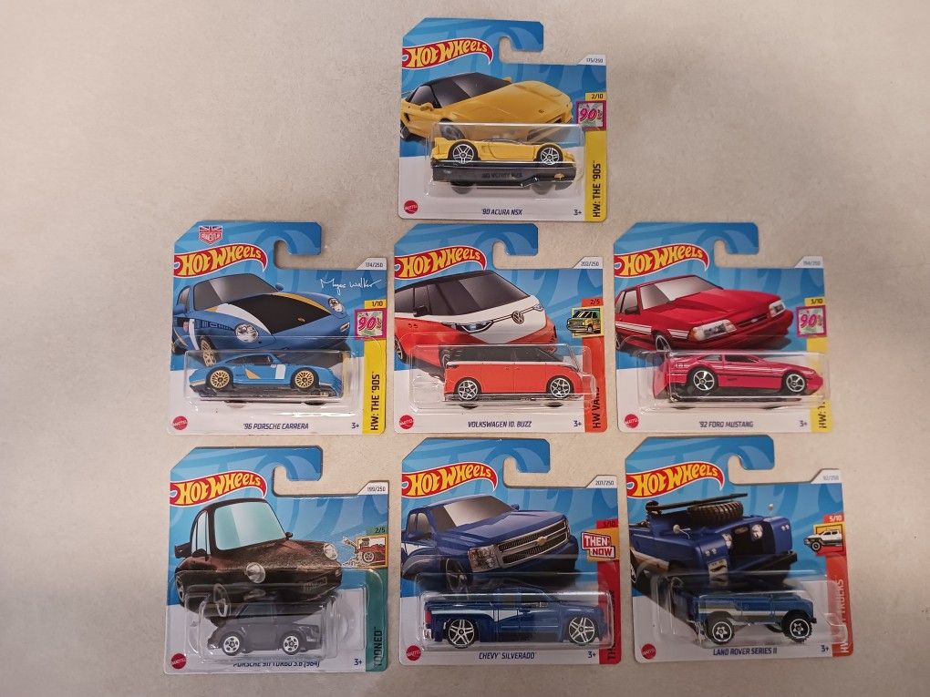 Hotwheels Half Cards Lot