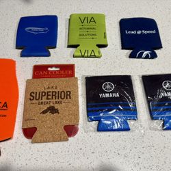 New 7 Assorted Koozies Beer, Soda Can Cooler