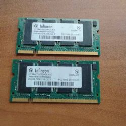Infineon Hys64D32020Hdl-6-C 256 Ddr 333 Cl2.5 Pc2700 Laptop Ram
