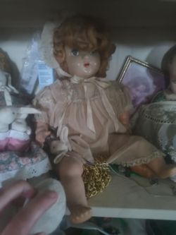 Vintage porcelain doll