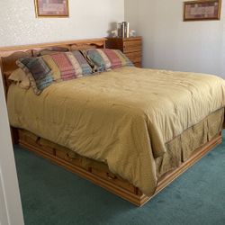 Cali King Storage platform Bed Everything Included