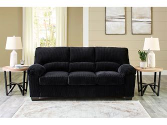 New Black Corduroy Sofa! $595 Payment Plans Are Available!  