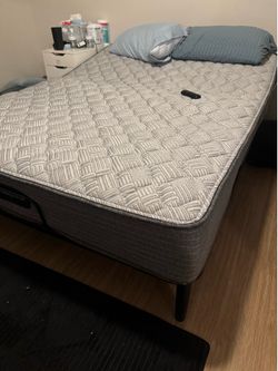Adjustable Bed frame with mattress