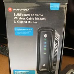 Motorola Modem and Router