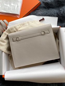 Hermes kelly danse bag Pearl grey silver buckle for Sale in Los Angeles CA OfferUp