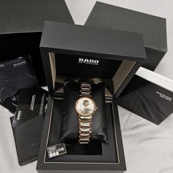 RADO Centrix Automatic Open Heart Skeleton Dial Women's  Watch model number in photo