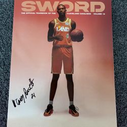 2025-2026 Cleveland Cavaliers Sword Yearbook Volume 18. Autographed By Campy Russell