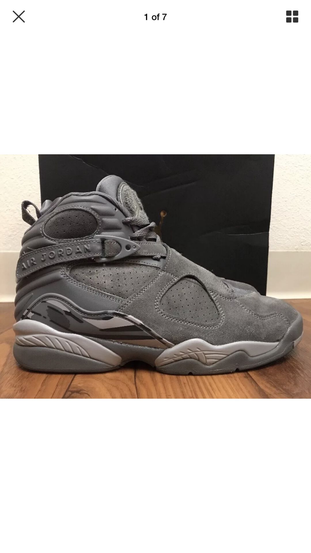 JORDAN 8 COOL GREY SZ 9.5 Og all