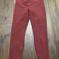 Womans Burgundy Leggings Size Large By Yogolicious #1