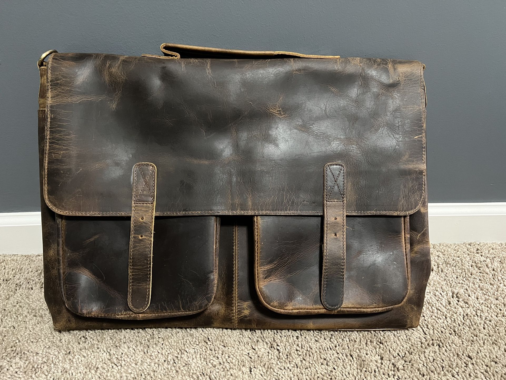 Mens Leather Messenger Bag