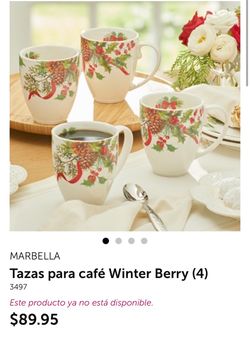 Tazas Marbella winter berry