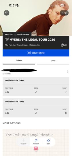 Ty Myers The Legal Tour 2026 – 2 Tickets