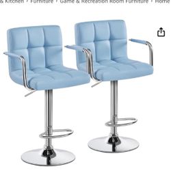 Set Of2   Swivel Barstools  New