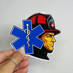 First Responder Sticker EMT Emergency ER Department Decal Car Bumper FD EMS