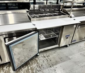 NSF ETL🍕 NEW Polarman Commercial 47 3/8" Pizza Prep Table