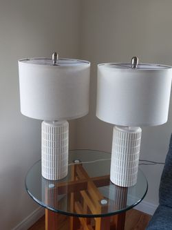 Two table lamps