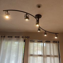 Brown Bronze Lamps Plus Fixture 6 Bulb 
