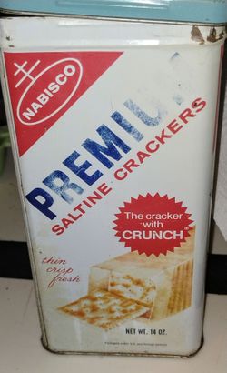 Vintage Nabisco Crackers Tin 14oz