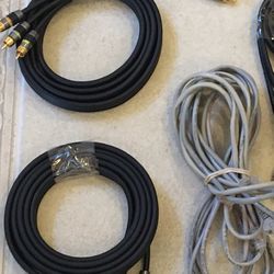 Three(3) Ethernet cables & two(2) Monster HD/ Audio Cables