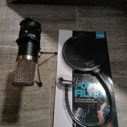 Toner Microphone & Pop Filter