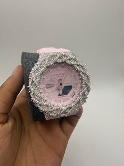 Iced out VVS1 Moissanite Gshock