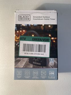 Grounded Outdoor Timer