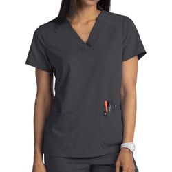 Gray Scrubs Top And Bottoms