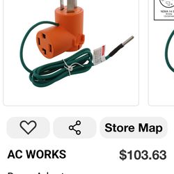 Dryer adapter 3-prong 30 amp dryer plug to 4- prong dryer female connector.