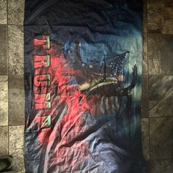 Huge Trump Flag Never Use Unique Design 