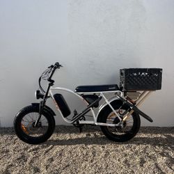Fat Tire E-Bike with Surf Rack