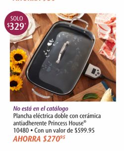 Princess House Electric Double Griddle Non-Stick Ceramic