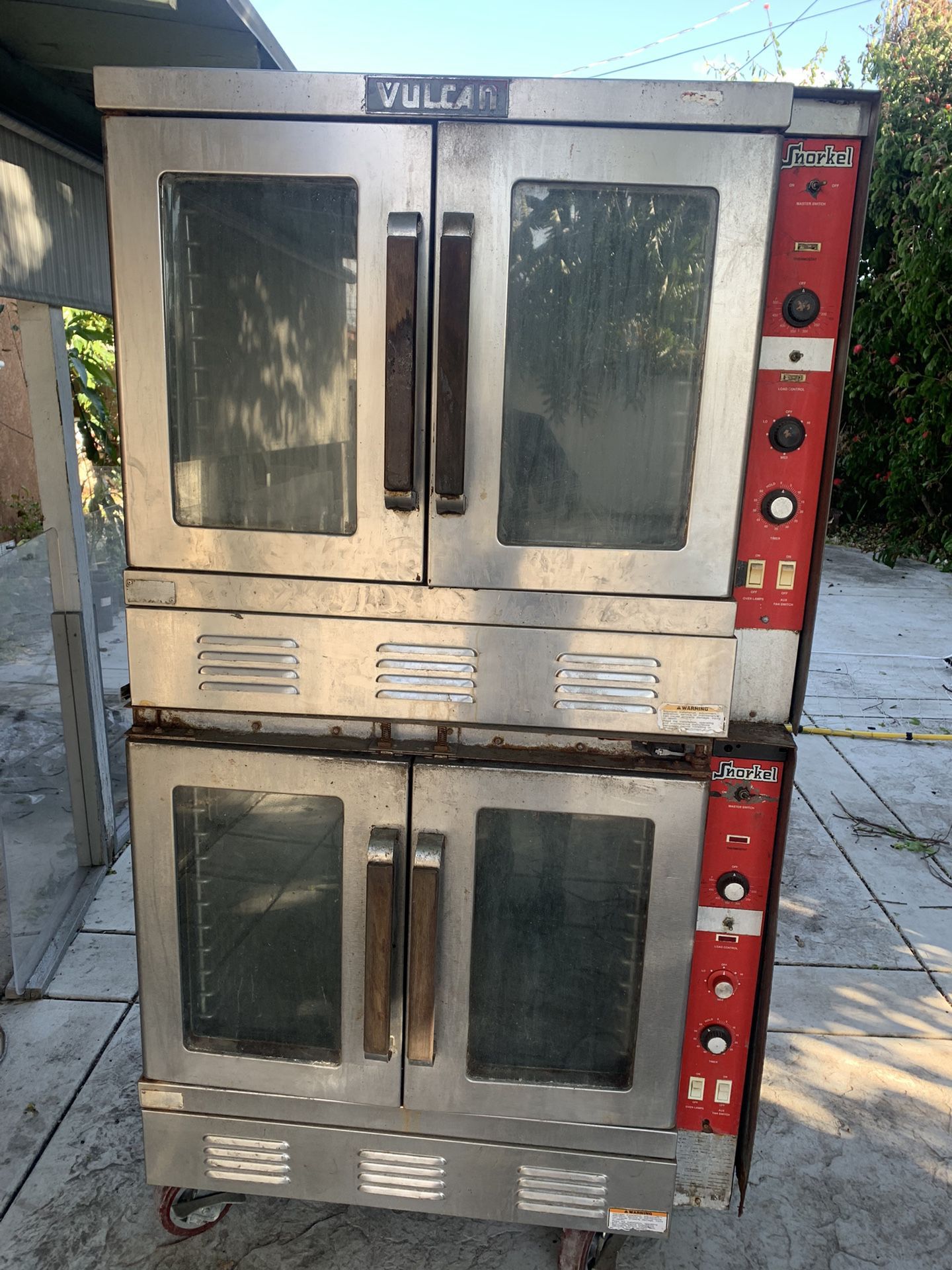 VULCAN GAS DOUBLE DECK SNORKEL CONVECTION OVEN