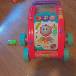 This item is a Little Tikes 3-in-1 Activity Walker, a versatile toy designed to assist with early childhood development. 