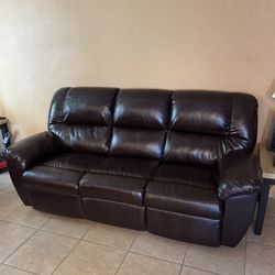 Couch Recliner Set