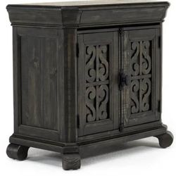 Bellamy 2 Door Nightstand In Charcoal