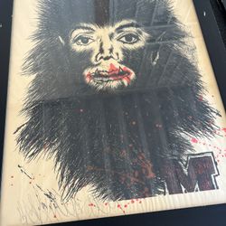 Michael Jackson Werewolf Print Signed By Artist Shark Toof