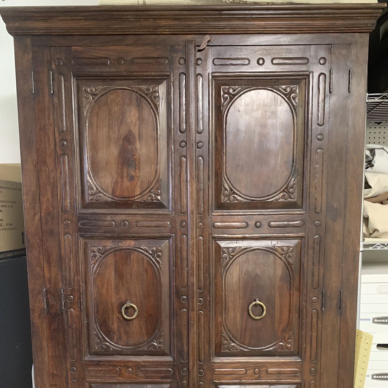 BEAUTIFULLY Crafted Rustic Wood Storage Cabinet  (Original Price $2,999)