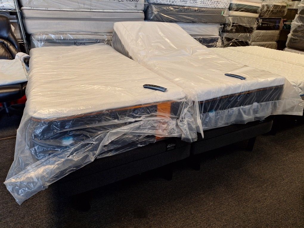 Split King Tempurpedic Ergo Extend Adjustable Bases With Split King