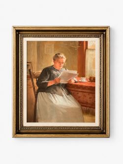 Vintage Grandmother Oil Painting with Gildwood Frame, c.1950’s - Delivery Available