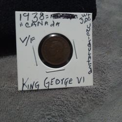 🇨🇦"King George VI.""Holy Grail"(1938=Maple Leaf} V./F.