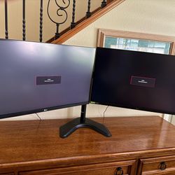 LG Double Gaming Monitors With Stand