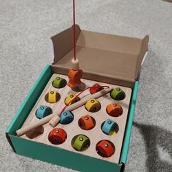Wooden Fishing Number Matching Game for Toddlers