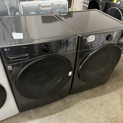 Black Stainless Lg Washer And Gas Dryer